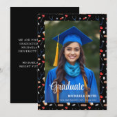 Black College Doctor Nurse Script Photo Graduate  Ankündigung (Vorne/Hinten)