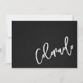 Black Colorado Passport Danke Karte (Rückseite)