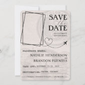 Black Colorado Passport Save the Date (Rückseite)