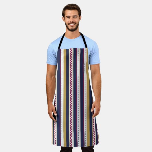 Black colour combination apron schürze (Getragen)