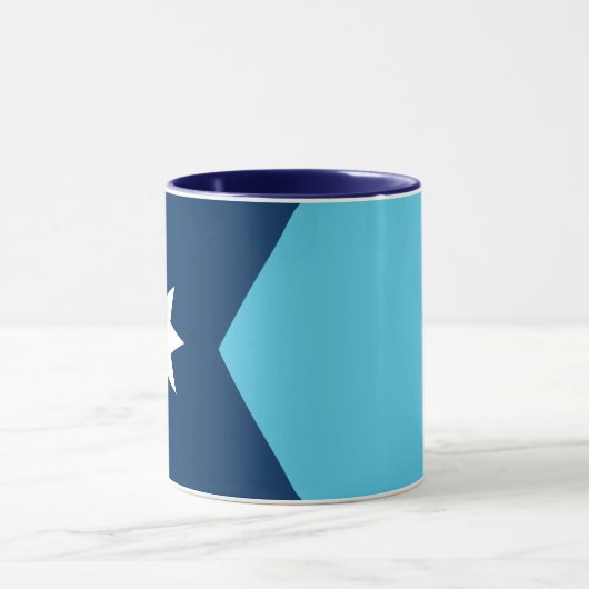 Black Combo Mug with flag of Minnesota, USA Tasse (Zentrum)