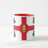 Black Combo Mug with flag of Montreal, Quebec Tasse (Zentrum)