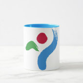 Black Combo Mug with flag of Seoul, South Korea Tasse (Zentrum)