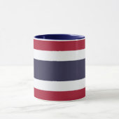 Black Combo Mug with flag of Thailand Tasse (Zentrum)
