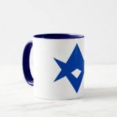 Black Combo Mug with flag of Toyota City, Japan Tasse (Vorderseite Links)