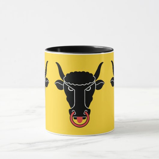 Black Combo Mug with flag of Uri, Switzerland Tasse (Zentrum)