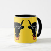 Black Combo Mug with flag of Uri, Switzerland Tasse (VorderseiteRechts)