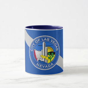 Black Combo Tasse mit der Flagge von Las Vegas, US