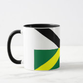 Black Combo Tasse mit der Flagge von Monterey, USA (Links)