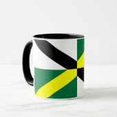 Black Combo Tasse mit der Flagge von Monterey, USA (Vorderseite Links)