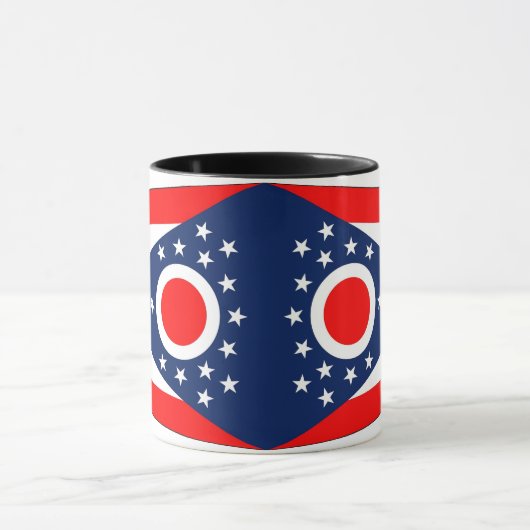 Black Combo Tasse mit der Flagge von Ohio Staat, U (Zentrum)