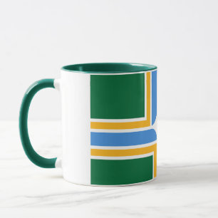 Black Combo Tasse mit der Flagge von Portland, USA