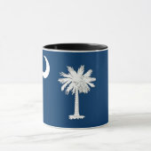 Black Combo Tasse mit der Flagge von South Carolin (Zentrum)