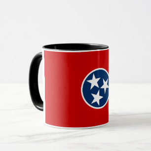 Black Combo Tasse mit der Flagge von Tennessee, US