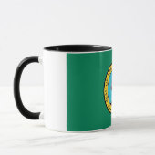 Black Combo Tasse mit Flagge des Washingtoner Staa (Links)