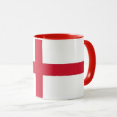 Black Combo Tasse mit Flagge in England, Vereinigt (VorderseiteRechts)