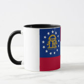 Black Combo Tasse mit georgischer Flagge, USA (Links)