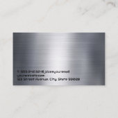 Black Compact Car | Auto Mechanische Logos Visitenkarte (Rückseite)