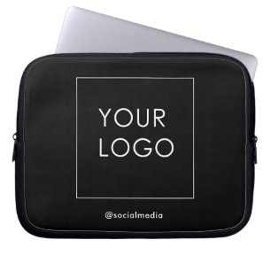 Black Company Business Modern Logo-Marke Laptopschutzhülle