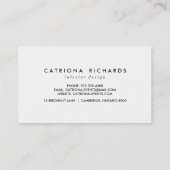 Black Confetti Dots Moderne Visitenkarte (Rückseite)