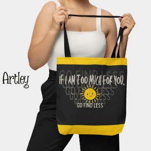 Black Confident Woman Happy Sunshine Tasche