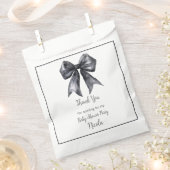 Black Coquette Bow Baby Dusche Geschenktütchen (Ausgeschnitten)