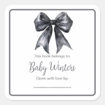 Black Coquette Bow Baby Dusche