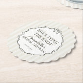 Black Coquette Bow Beige Brautparty Brunch Untersetzer (angewinkelt)