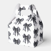 Black Coquette Bow Brautparty Geschenkschachtel (Rückseite)