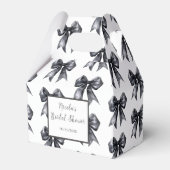 Black Coquette Bow Brautparty Geschenkschachtel (Vorderseite)