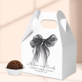 Black Coquette Bow Brautparty Vielen Dank Geschenkschachtel