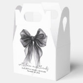 Black Coquette Bow Brautparty Vielen Dank Geschenkschachtel (Geöffnet)