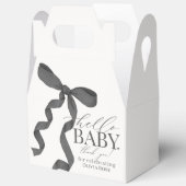 Black Coquette Bow Girl Babydusche Geschenk Geschenkschachtel (Offen)