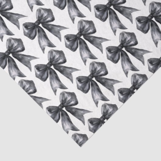 Black Coquette Bow Seidenpapier (Detail)