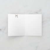 Black Coquette Minimalist Elegant 50. Geburtstag (Innenseite)