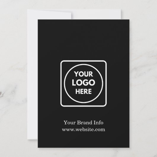 Black Corporate Card | Benutzerdefiniert Beruflich (Vorderseite)