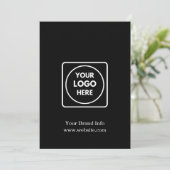 Black Corporate Card | Benutzerdefiniert Beruflich (Stehend Vorderseite)