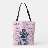 BLACK CORSAIR Pirate Treasmaps, rosa Lilac Tasche (Rückseite)