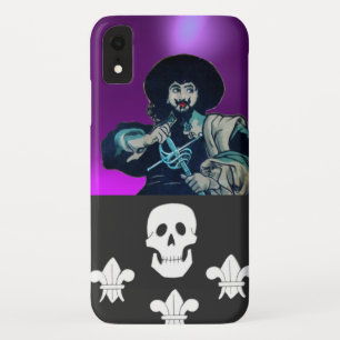 BLACK CORSAIR SKULL & LILIE Bright Lila Case-Mate iPhone Hülle