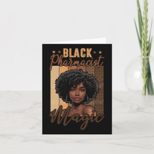 Black Costume Apotheker Proud Afro Frau Juneteen Karte