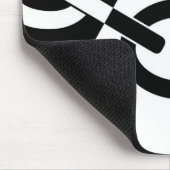 Black Country Flagge Mousepad (Ecke)