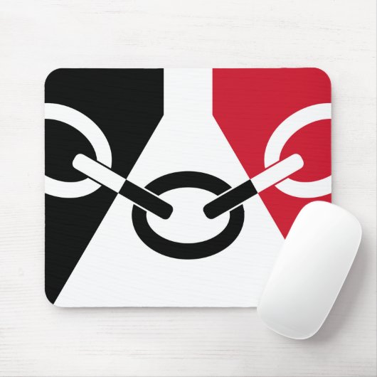 Black Country Flagge Mousepad (Mit Mouse)