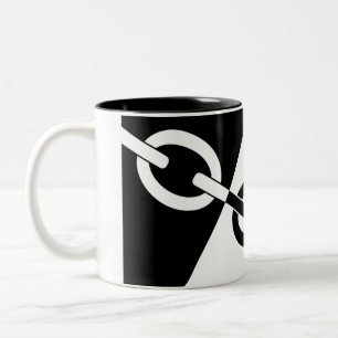 Black Country Flagge Zweifarbige Tasse