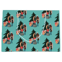 Black Couple First Christmas Wrapper