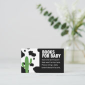Black Cow Print Bringen Sie ein Babyduschenspiel m Begleitkarte (Stehend Vorderseite)