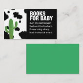 Black Cow Print Bringen Sie ein Babyduschenspiel m Begleitkarte (Vorne/Hinten)