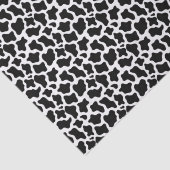 Black Cow Print Tissue Paper Seidenpapier (Detail)