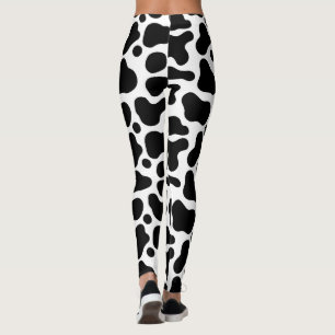 Black Cow Riddle Leggings