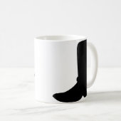 Black Cowboy Boot mit Spurs Kaffeetasse (VorderseiteRechts)