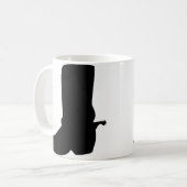 Black Cowboy Boot mit Spurs Kaffeetasse (Vorderseite Links)